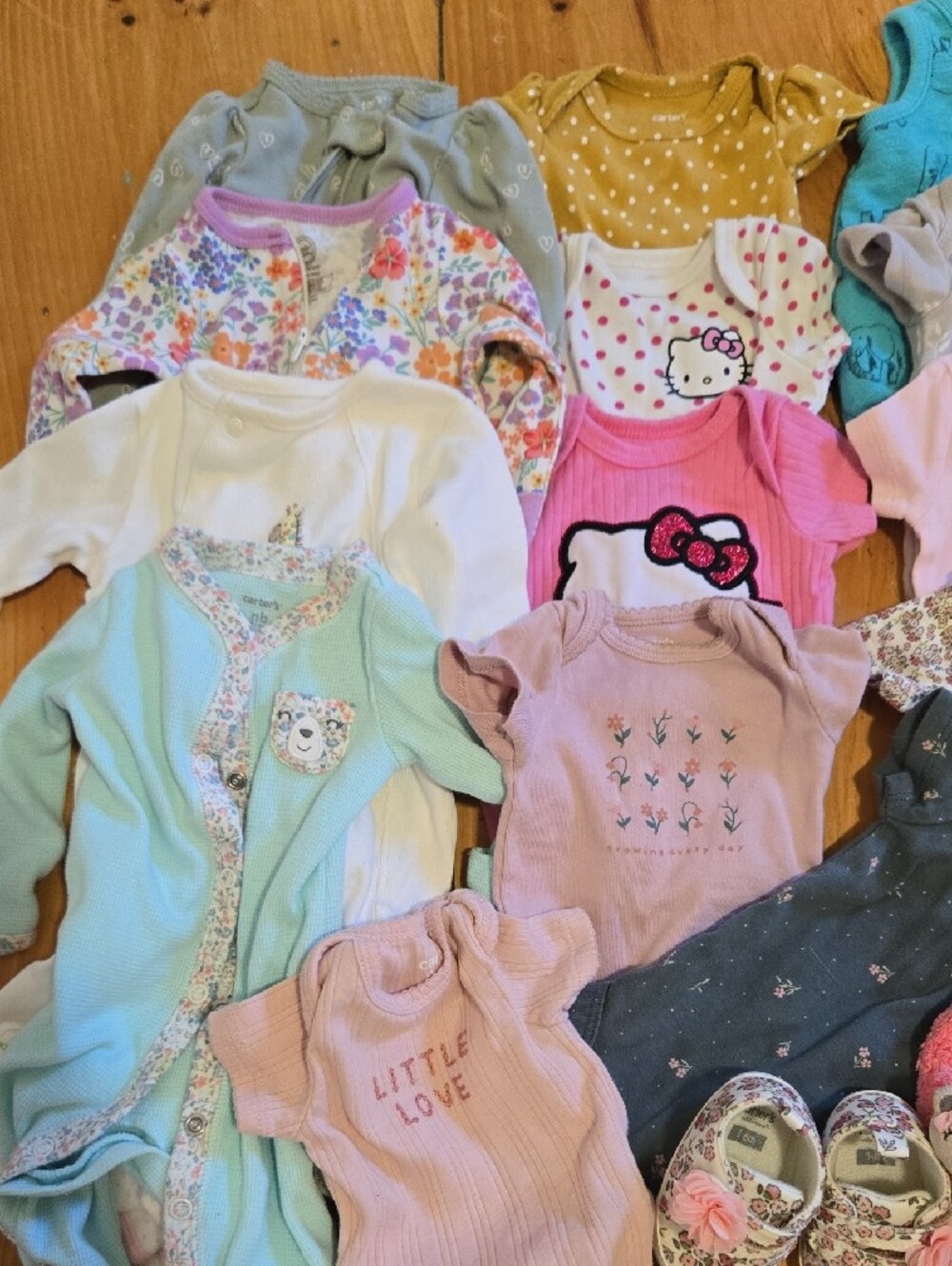 NB Girls Mixed Clothing Bundle - Pastel Pink, Lavender, Aqua - Picture 2 of 3